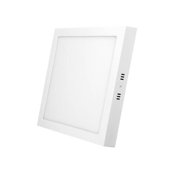 LED paviršinė mini panelė, kvadratinė, 18W, šilta balta šviesa