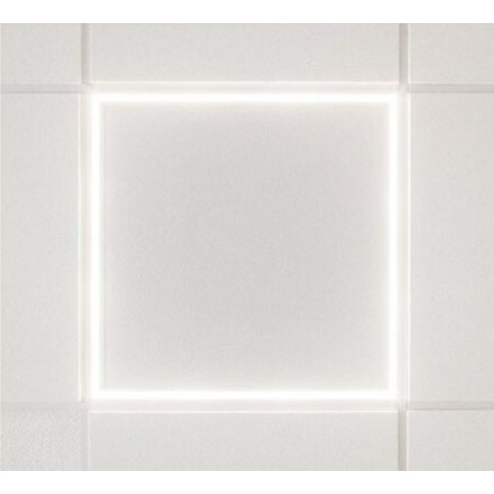 LED šviečiantis rėmelis, 60x60, 36W, IP54, šalta balta šviesa