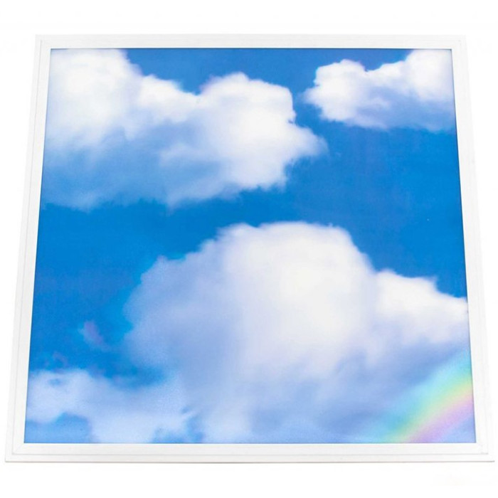 LED panelė, 60x60, 45W, 100Lm/W, debesys, šalta balta šviesa