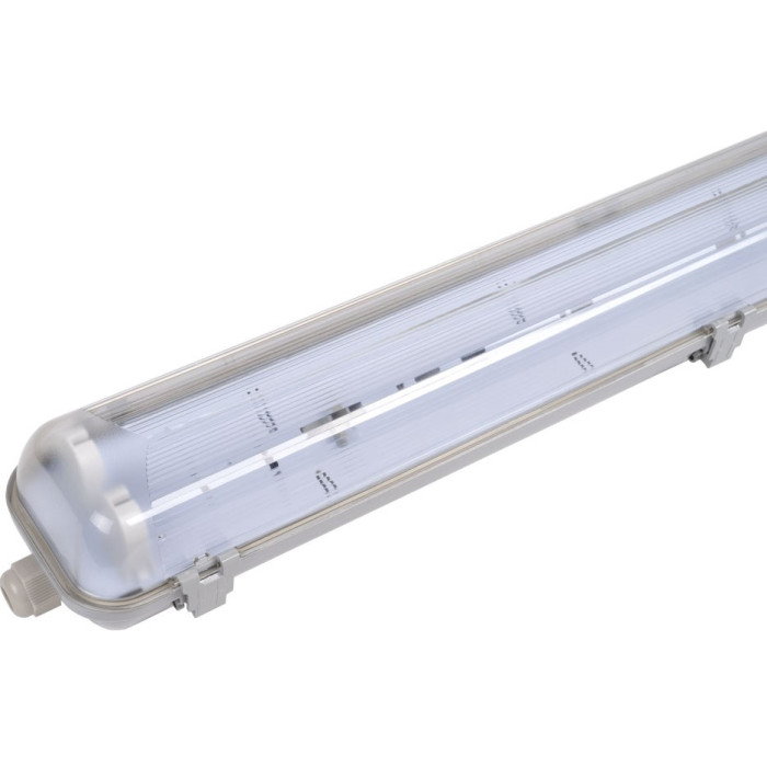 Šviestuvas T8 LED lempai 2*60cm su vieno galo maitinimu