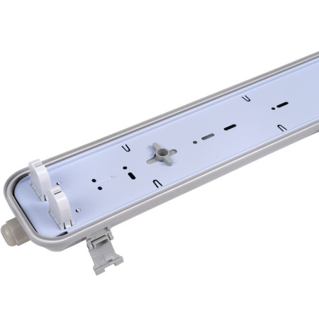 Šviestuvas T8 LED lempai 2*60cm su vieno galo maitinimu