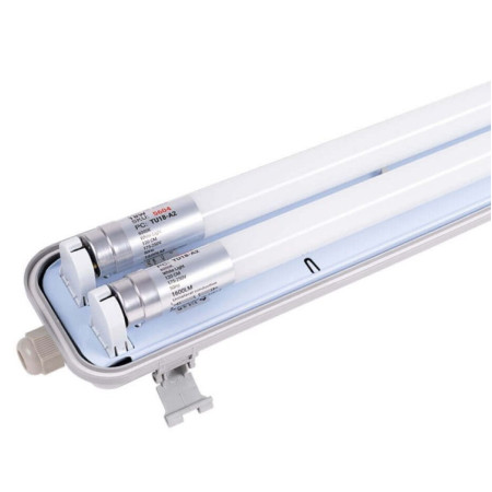 Šviestuvas su T8 LED lempa, 36W (2*18W), šalta balta šviesa