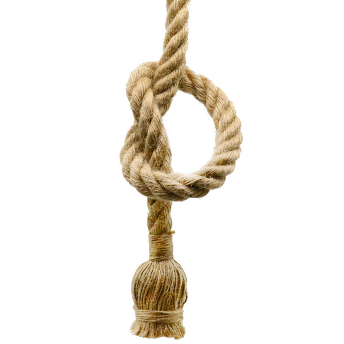 LED lubų lempos laikiklis, virvės imitacija