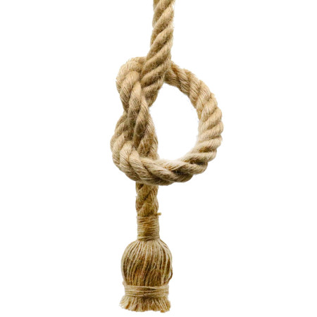 LED lubų lempos laikiklis, virvės imitacija