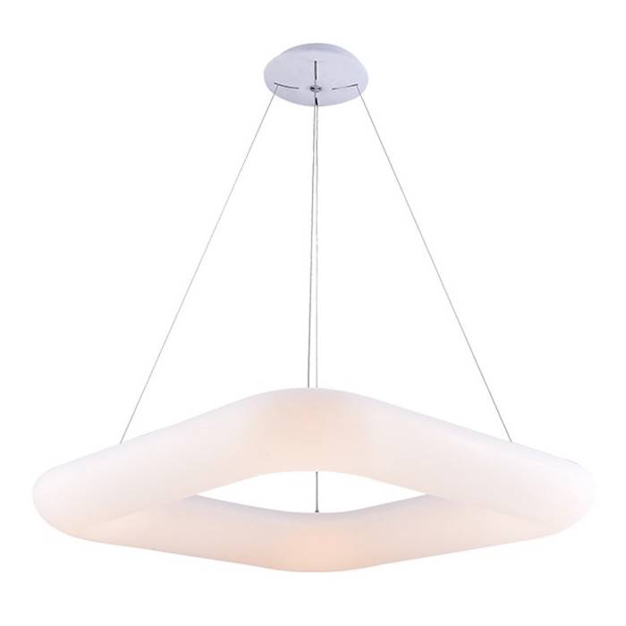 LED lubų šviestuvas, 38W, kvadratas, šilta balta šviesa