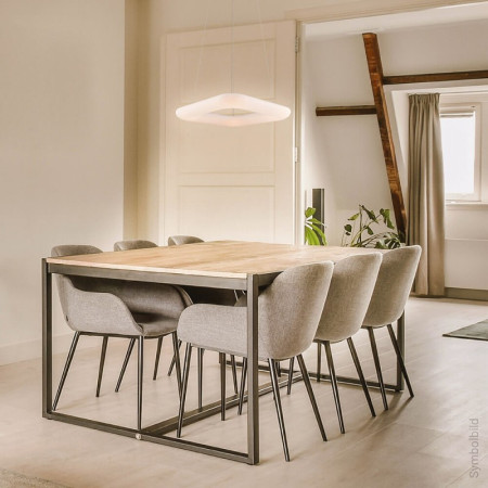 LED lubų šviestuvas, 38W, kvadratas, šilta balta šviesa