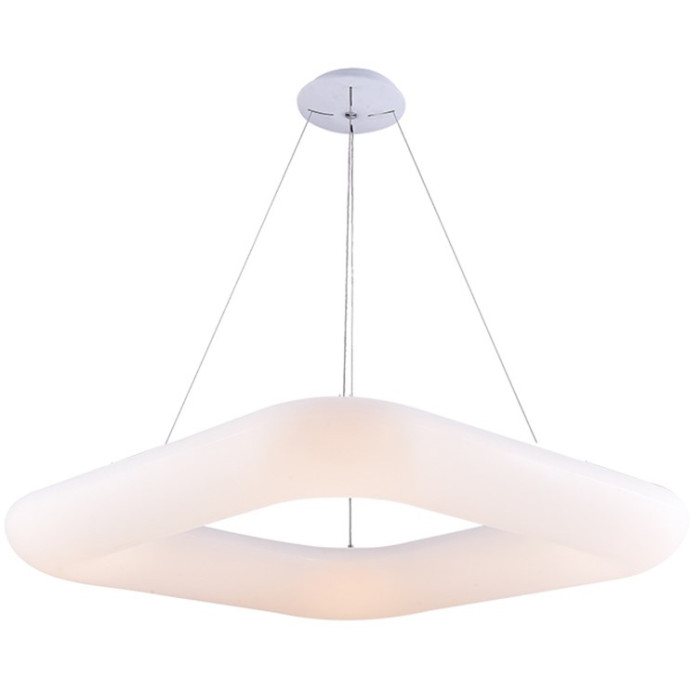 LED lubų šviestuvas, 50W, kvadratas, šilta balta šviesa