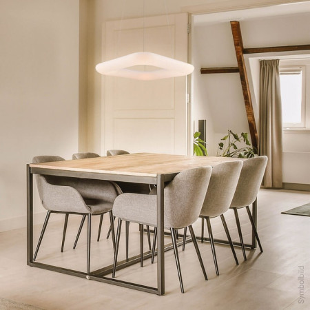 LED lubų šviestuvas, 50W, kvadratas, šilta balta šviesa