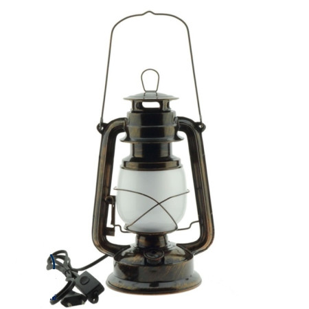 LED pakabinama lempa, 5W, bronzinė, žibalinės imitacija