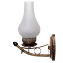 LED sieninė lempa, 5W, bronzinė, liepsnos imitacija