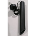 LED lubų šviestuvas, juodas, reflektorius juodas, 300mm