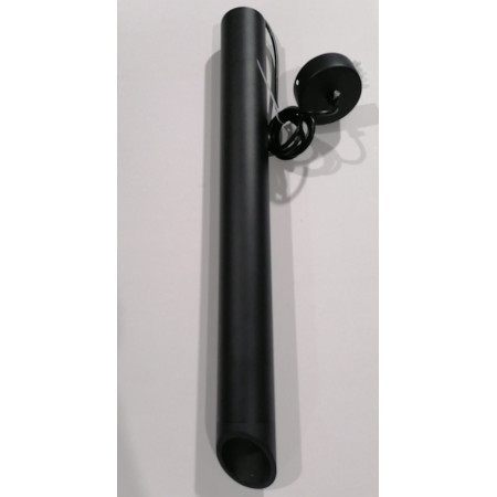 LED lubų šviestuvas, juodas, reflektorius juodas, 500mm