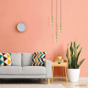 LED lubų šviestuvas, suktas, auksinis, 300mm