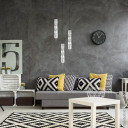 LED lubų šviestuvas, suktas, sidabrinis, 300mm