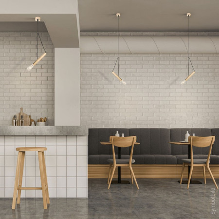 LED lubų šviestuvas, balto aukso, 400mm