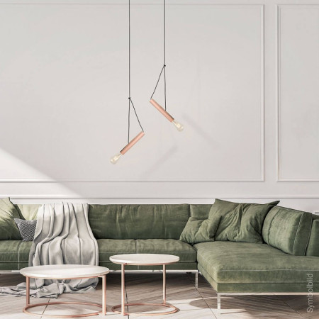 LED lubų šviestuvas, rožinio aukso, 400mm