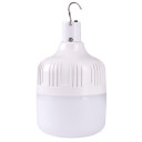 LED lempa, 8W, su saulės panele, šalta balta šviesa