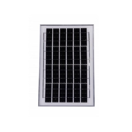 LED lempa, 8W, su saulės panele, šalta balta šviesa