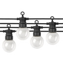 LED lauko girlianda, juoda, 8m, 10 lizdų, 3W, šalta balta šviesa