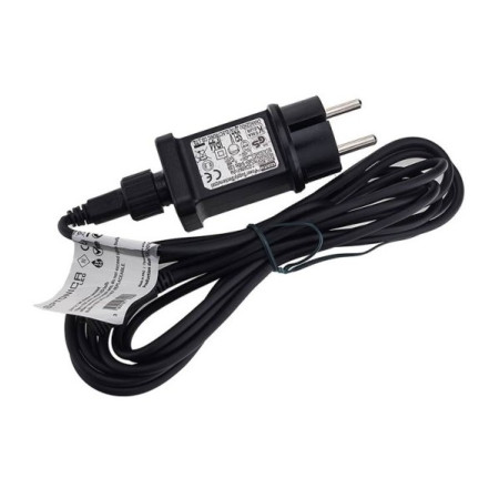 LED lauko girlianda, juoda, 8m, 10 lizdų, 3W, šalta balta šviesa