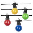 LED lauko girlianda, juoda, 13m, 20 lizdų, 6W, 4 spalvos
