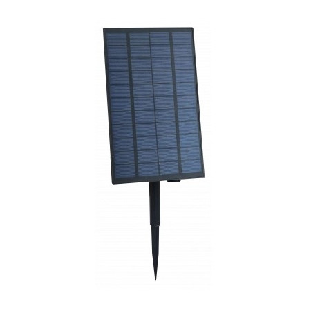 LED lauko saulės girlianda, 10m, 20 lizdų, G50, matinės lemputės, šilta balta šviesa