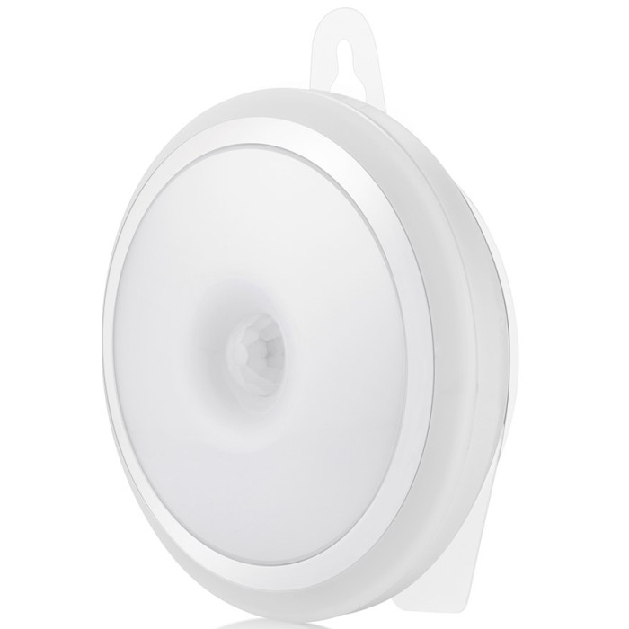 LED šviestuvas, 0.5W, PIR jutiklis, šilta balta šviesa