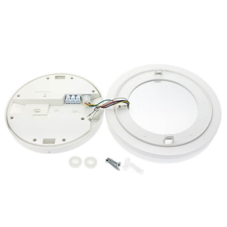 LED lubų šviestuvas, 18W, apvalus, mikrobangų jutiklis, CCT šviesa