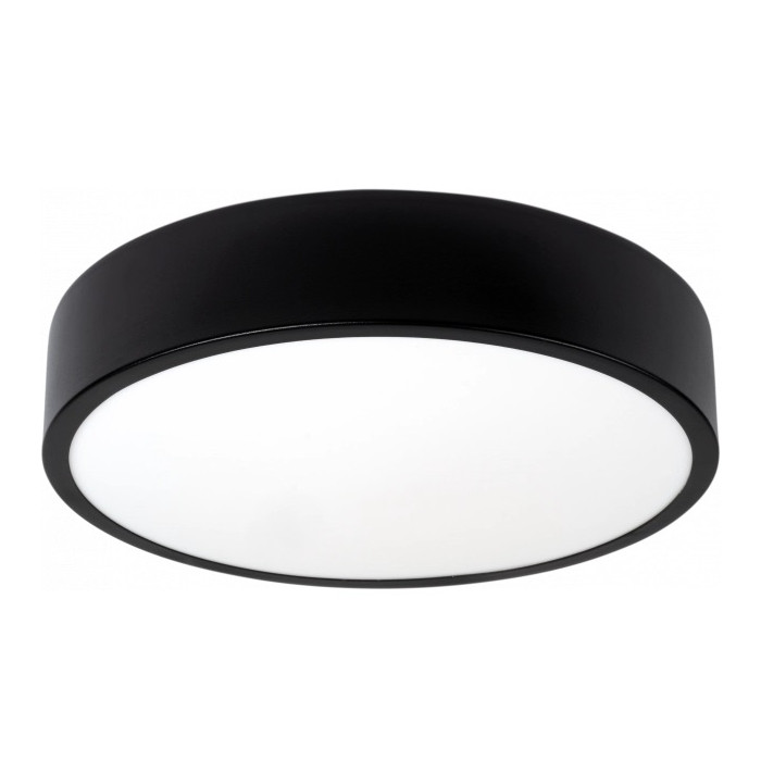 LED lubų šviestuvas, 18W, juodas, neutrali balta šviesa