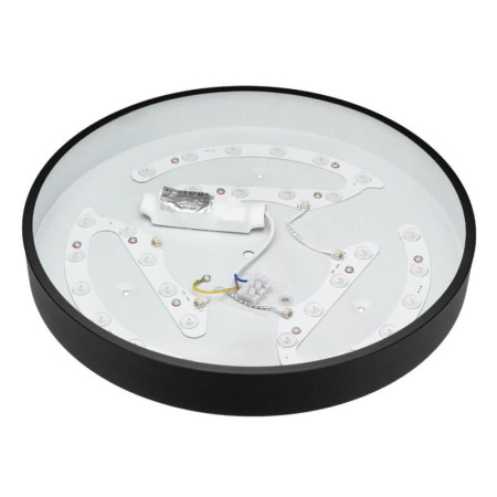 LED lubų šviestuvas, 30W, juodas, neutrali balta šviesa