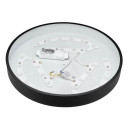 LED lubų šviestuvas, 30W, juodas, šilta balta šviesa