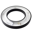 LED lubų šviestuvas, 36W, juodas, apvalus, neutrali balta šviesa