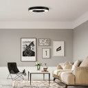 LED lubų šviestuvas, 36W, juodas, apvalus, neutrali balta šviesa