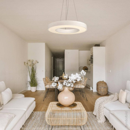 LED lubų šviestuvas, 36W, baltas, apvalus, neutrali balta šviesa