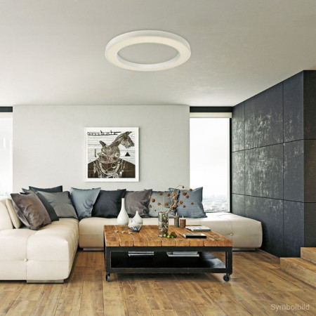 LED lubų šviestuvas, 64W, baltas, apvalus, neutrali balta šviesa