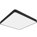 LED lubų šviestuvas, 64W, juodas, kvadratinis, neutrali balta šviesa