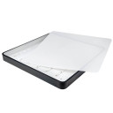 LED lubų šviestuvas, 64W, juodas, kvadratinis, šilta balta šviesa