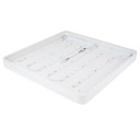 LED lubų šviestuvas, 64W, baltas, kvadratinis, neutrali balta šviesa