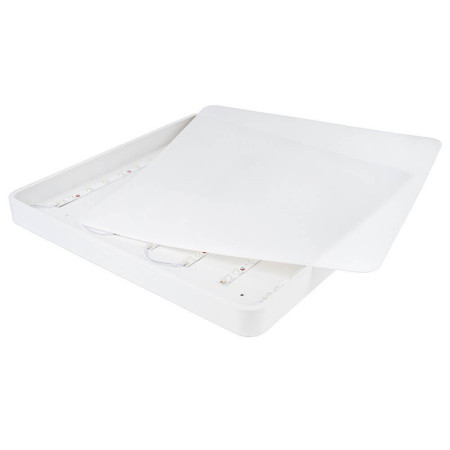 LED lubų šviestuvas, 64W, baltas, kvadratinis, neutrali balta šviesa