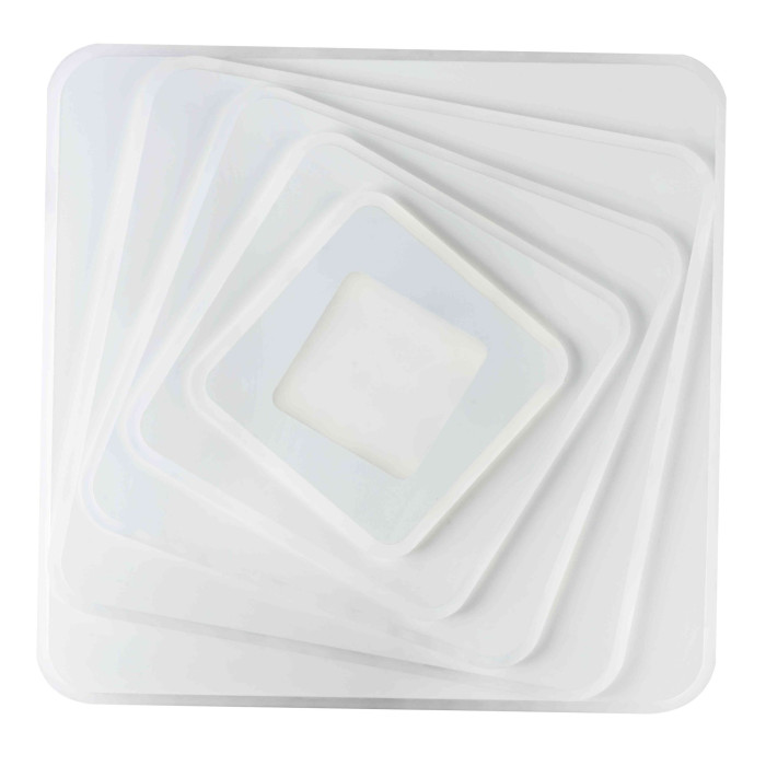 LED lubų šviestuvas, 120W (2*60W), kvadratinis, nuotolinis valdymas, CCT šviesa