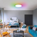 LED lubų šviestuvas, 18W CCT, 24W RGB, baltas