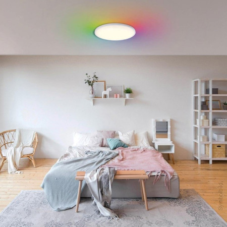 LED lubų šviestuvas, 18W CCT, 32W RGB, baltas