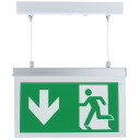 LED evakuacinis šviestuvas, 2W, 3 val., pakabinamas