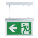 LED evakuacinis šviestuvas, 2W, 3 val., pakabinamas
