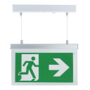 LED evakuacinis šviestuvas, 2W, 3 val., pakabinamas
