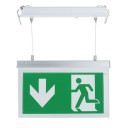 LED evakuacinis šviestuvas, 2W, 3 val., pakabinamas, su užrašu