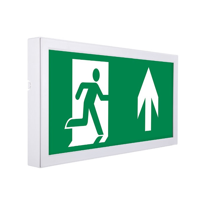 LED evakuacinis šviestuvas, 3W, 3 val., paviršinis, su rodykle