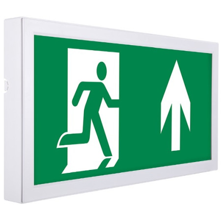 LED evakuacinis šviestuvas, 3W, 3 val., paviršinis, su rodykle