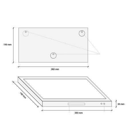 LED evakuacinis šviestuvas, 3W, 3 val., paviršinis, su rodykle