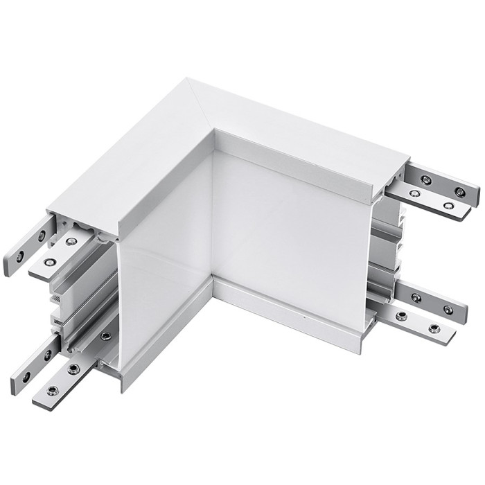 LED linijinis L sujungimas, 8W, baltas, vidinis, neutrali balta šviesa